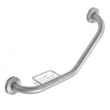 Stunning grab rail - cranked with soap basket
